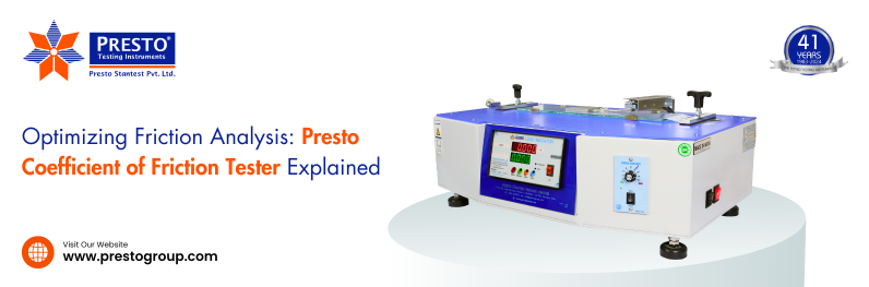 Presto Coefficient of Friction Tester